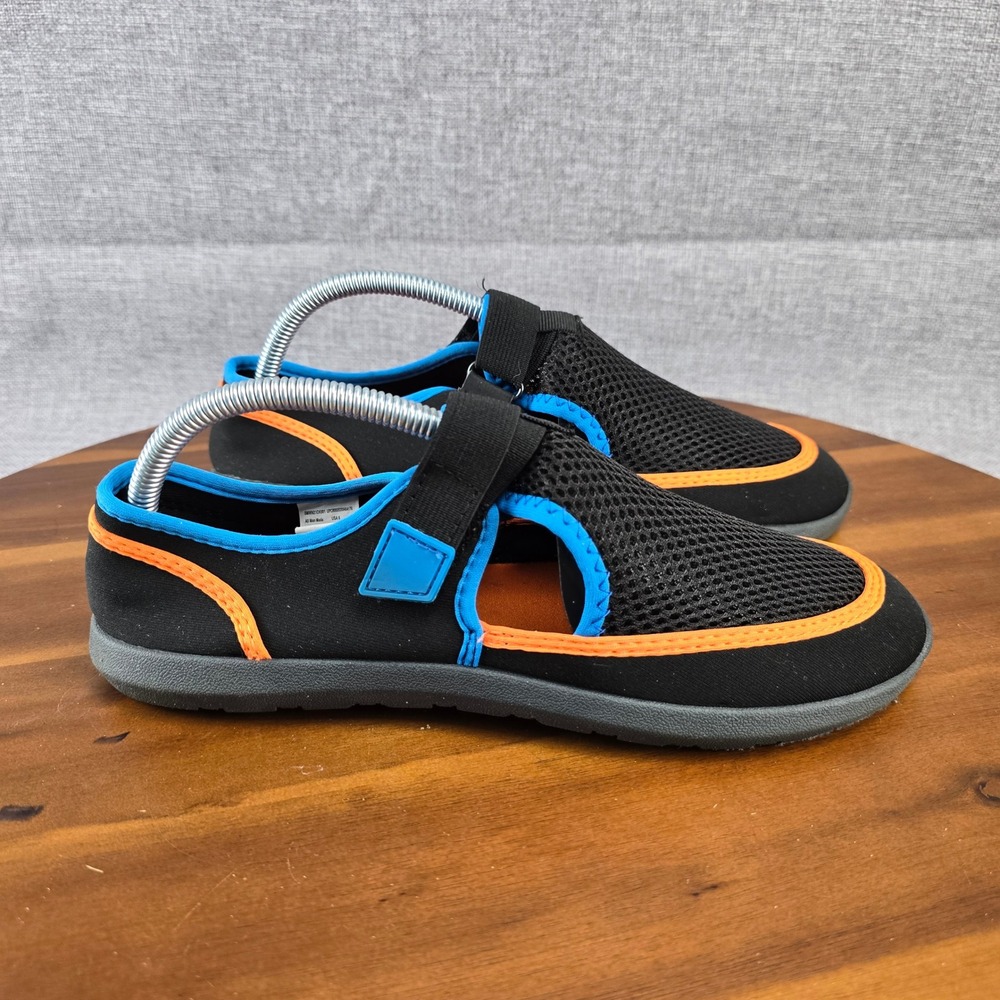 Wonder Nation Girls‎ Water Shoes Black Orange Blue USA 6 EUR 38.5